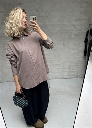 Josie poplin skjorte Talpa Studio Feder 